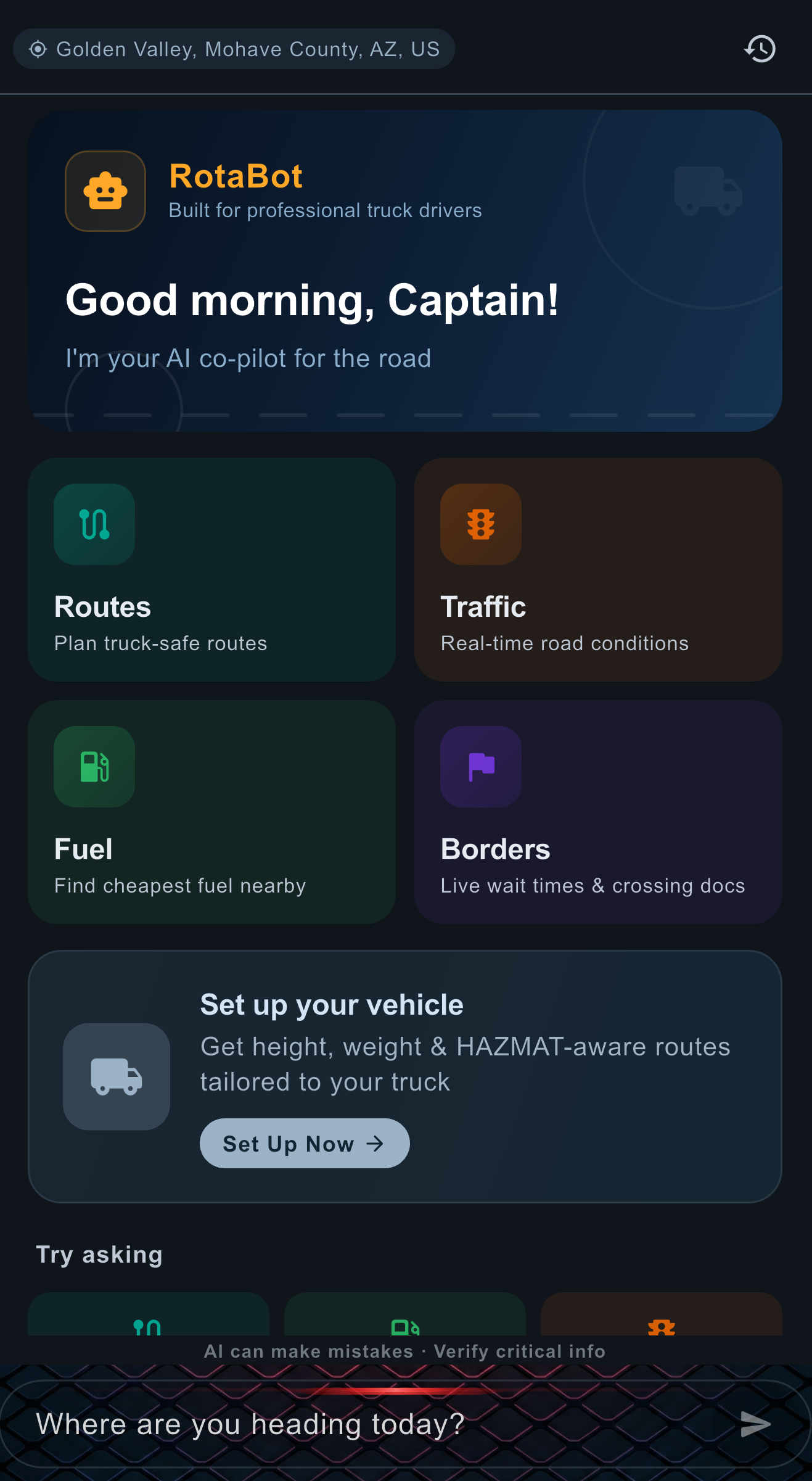 RotaBot AI Road Assistant